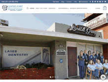 Tablet Screenshot of centerpointdentalgroup.com